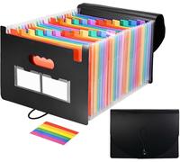 Cheng-25 Pochettes Rainbow Expanding Folder : Notre Porte-Documents A4 Mesure Nos Classeurs Colorés Sont Plus Hauts Et Conviennent À Tous Les Fichiers A4 Et Lettres. 25 Compartiments Parfaits Pour