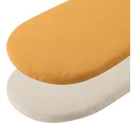 Cheng-2pcs Drap Housse Pour Couffin, Nacelle, Berceau Et Cododo - 70x35cm Matelas Bébé