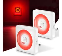 Cheng-2pcs Veilleuse Prise Électrique Avec Détecteur De Mouvement,Veilleuse Prise 3 Modes: Détection/Permanent/Éteint. Minuterie Et Intensité Réglable .Parfait Pour Chambre, Salon, Salle De Bain, Rou