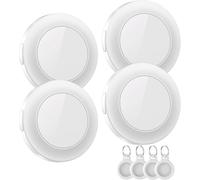 Cheng-Air Traceur Tag-4 Piece, Suitcase Tracker Compatible Avec Apple Where Is App (Ios Uniquement), Détecteur De Clés, De Bagages, De Valises, De Portefeuilles, Étanche Ip67, White-4pack