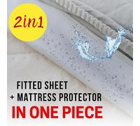 Cheng-Bisoo Drap Housse Couffin Impermeable 30x75-2en1 Drap Housse Alese Protege Matelas Bebe Reglable Pour Landau, Nacelle Et Couffin - 100% Jersey Oeko-Tex - 1 Drap Gris 75x30 Cm