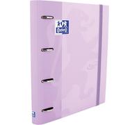 Cheng-, Classeur A4, Couverture Rigide, Fermeture En Caoutchouc, Recharge 5 X 5 Grilles Et 5 Bandes Colorées, Feuille Autocollante, Mauve Touch