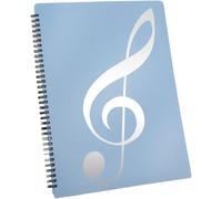Cheng-Classeur Pour Partitions, Capacité De 60 Pages, Convient Pour Le Format A4, Inscriptible Et Amovible (Bleu), Durable, Facile À Utiliser