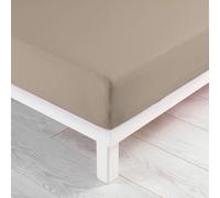 Cheng-Douceur D'intérieur, Drap Housse (90 X 190 Cm) Jersy Sable, 100% Coton Jersey