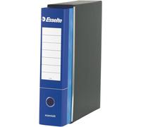Cheng-Essentials G75 Enregistreur Avec Étui, Avec Mécanisme À Levier, Format Protocole Avec Dos De 8 Cm, Bleu, Lot De 6 Pièces, 390775050