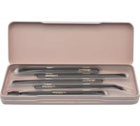 Cheng-Essentials, Set Pinceaux Maquillage Yeux, Inclut 5 Pinceaux Pour Ombres Yeux, Sourcils Et Liner Pour Une Application Facile Du Maquillage, Makeup Is My Art