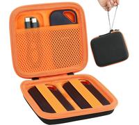 CHENG-Étui de Transport renforcé pour SSD Portable SanDisk Extreme SDSSDE80/SDSSDE81 et SSD SanDisk Extreme SDSSDE61, Noir et Orange (étui Uniquement)
