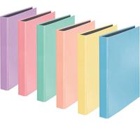 Cheng-Falken Classeur Pastellcolor. Fabriqué En Allemagne. Mécanisme À Anneaux 2d Din A4, Capacité 25 Mm, Rose Flamant, Idéal Pour Le Bureau Et L'école