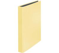 Cheng-Falken Classeur Pastellcolor. Fabriqué En Allemagne. Mécanisme À Anneaux 2d Din A4, Hauteur De Remplissage 25 Mm, Jaune Vanille, Idéal Pour Le Bureau Et L'école