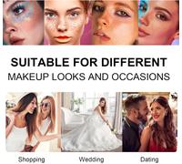 Cheng-Fenshine Lot De 77 Extensions De Cils Individuels Doux À Tige Large Et À Faire Soi-Même, Courbure C/D, Longueur 9 À 15 Mm Pour Usage Personnel À La Maison (Mélange De 9 À 15 Mm, Courbure C/D)