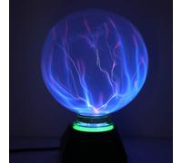 CHENG-Lampe boule de plasma Lumière plasma magique 5 pouces Lampe globe statique Lumière bleue électrostatique tactile
