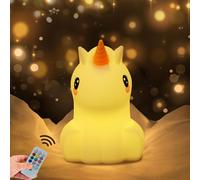 Cheng-Licorne Lampe Veilleuse Pour Enfant Veilleuse Pour Bébé Avec Changement De Couleur & Dimmable Portable Petite Veilleuse Rechargeable Avec Minuterie & Contrôle Toucher - Moyenne