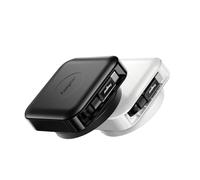 CHENG-Lot de 2 câbles USB C 2.0 rétractables, 60 W, PD/PPS à charge rapide pour iPhone 16 15 Pro Max/iPad/Mac-Book/Sam-Sung, câble de bureau de type C rotatif à 360° (noir/blanc)