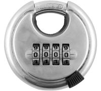 CHENG-® Lot de 2 Cadenas Rond , Combinaison avec 4 chiffres , Disque Extérieur Rond Robuste pour entrepôt , abris de stockage , en acier inoxydable