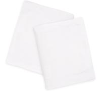 Cheng- Lot De 2 Draps Housses Pour Lit Enfant/Bébé, 35x75cm Drap Housse Doux, Respirant, Confortable Et Réglable - 100% Coton - Sans Motif - Couleur Unie Blanc