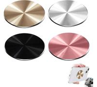 CHENG-Lot de 4 supports de rechange pour téléphone portable, plaque métallique autocollante, support magnétique de téléphone pour voiture, support magnétique pour voiture, rack avec autocollant