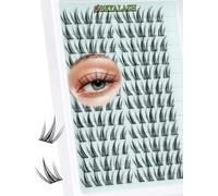Cheng-Manga Cils Individuels Cluster Anime Lashes Cat Eye Cluster Lashes C Curl Extension Cils Wispy 120pcs Natural Eyelash Clusters 6-12mm Spiky Diy Eyelash Extensions By (Zk33)