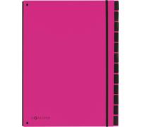 Cheng-Pagna Classeurs Soufflet Tendance, A4, 12 Comp., Rose Foncé