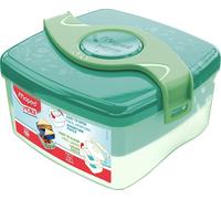 Cheng-Picnik - Boîte À Déjeuner Origins - Repas Enfants Ouverture Facile - 2 Compartiments Dont 1 Amovible - Vert - 1l