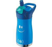 Cheng-Picnik Concept Kids - Gourde Enfant Avec Système De Pipette - Étanche - Ouverture Automatique Avec Bouton - Nettoyage Facile - Corps En Acier - 430 Ml Inoxydable - Bleu - 430 Ml 871203