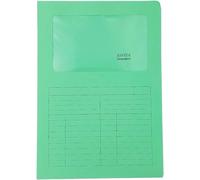 Cheng-Porte-Documents Avec Fenêtre - Sintex Jaune Classeur De Documents Pour Bureau, Format A4, Lot De 50 Pièces, Papier Coloré 120 G, Ouvert Sur Deux Côtés