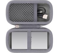 CHENG-pour Lexar ES3 SSD Externe 1To / 2To Étui de Transport Rigide, Housse de Stockage pour LES3XXX001T-RNSNG / LES3XXX002T-RNSNG, Housse Uniquement (Gris)