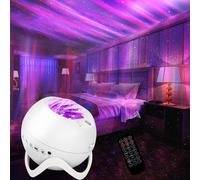 CHENG-Projecteur d'étoiles, projecteur galaxie avec Bluetooth, télécommande, ciel étoilé panoramique à 360 degrés, 8 lumières nocturnes à bruit blanc pour la chambre, la fête, le home cinéma