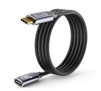 CHENG-rallonge USB c 3m, USB-c Femelle vers Male usbc 3.1 100W 10Gbps Rallonge Vidéo 4K 144Hz USB Type-C en Nylon Tressé Compatible avec iPhone 16/15 Pro Max,Mackbook,S24