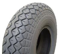 Cheng Shin Pneu de fauteuil roulant 4.00-5 (330 x 100), 4 PR, gris, profil bloc pneu pour fauteuil roulant, scooter électrique