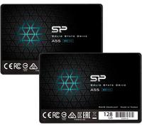 CHENG-Silicon Power 2-Pack 128GB SSD 3D NAND A55 SLC Cache Performance Boost SATA III 2.5" 7mm (0.28") Internal Solid State Drive