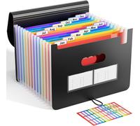 Cheng-Trieur A4 / Range Document/Papier 12compartiments- Abclife Trieur Valisette Classeur A4 Organiseur Documents Extensible Accordéon Document