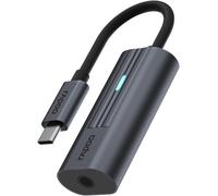 CHENG-USB-C adaptateur gris USB-C vers 3,5 mm Audio