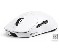 CHENG-X ATTACK SHARK X8SE 55g Souris gaming sans fil ultra-légère-Jusqu'à 25000DPI,capteur PAW3311,trimode BT/2,4G/USB-C,80 millions de clics,accélération 40G,500mAh,pilote web,pour Win/Mac-Blanc