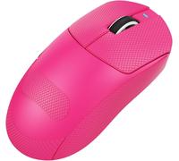 CHENG-X8SE Mouse with Grip Tape for Large Hand, 55g Superlight, PixArt PAW3311 Gaming Sensor, BT/2.4G Wireless/Wired, Adjustable DPI up to 25000, 500mAh Battery (Berry Red)
