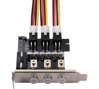 CHENG-Xiwai 3 systèmes de contrôle de disque dur système de gestion intelligent HDD SSD interrupteur d'alimentation avec support discret en Polycarbonate Noir pour châssis standard ATX