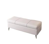CHENGAIJIAN Banc de lit Tabouret à Chaussures for Usage Domestique, Rangement de Porte, Chaussures d'entrée, canapé de Chevet, Long Peut être(White,100cm)