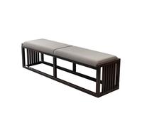 CHENGAIJIAN Banc de lit Tabouret d'extrémité de lit en Bois Massif, Nouveau Style Chinois, Banc à Chaussures, canapé Avant de Chambre à Coucher, Long(Black,180cm)