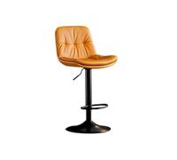 CHENGAIJIAN Tabourets de Bar Tabouret de Bar releveur pivotant, Chaise de Salle à Manger multifonctionnelle à Dossier Haut, Tabouret de Bar, Chaise de Salle à Manger.(Orange)