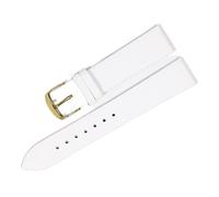 CHENGG Watch Band Leather 18 mm 20 mm 22 mm Minage Louce de montre lisse CElonge Ajustement approprié pour DW montres Galaxy Watch Gear S3 Watch Strap (Couleur: White Rose Gold, Taille: 18 mm)