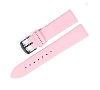 CHENGG Watch Band Leather 18 mm 20 mm 22 mm Minage Louce de montre lisse CElonge Ajustement approprié pour DW montres Galaxy Watch Gear S3 Watch Strap (Couleur: White Rose Gold, Taille: 18 mm)