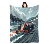 CHENGHUO Charles 16 couverture polaire F1 course moelleuse, couverture de canapé, cadeaux personnalisés (D, 150 x 200)