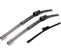 chengjunjun Balais d'Essuie-Glace Avant et arrière pour VW Polo MK6 6 AW BZ 2017 2018 2019 2020 2021 2022 2023 GTI, Lot de 3 compatibles avec Voiture