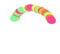 Chenglanhsjg 2 sacs décorations papier fluorescent coloré de cercle de cercle décorations de mariage papiers pour la cérémonie de fête en toile de fond suspendue