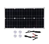 Chenglanhsjg 25W 18V Panneau Solaire de Chargement monocristallin à Double USB à Double USB pour Bateau léger