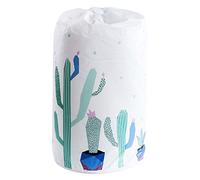 Chenglanhsjg Cylindrique, Grands Sacs de Rangement de Couette de Couverture d'oreiller de vêtements, Sacs d'emballage réutilisables de Cordon, Organisateur à la Maison (Cactus)