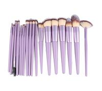 Chenglanhsjg Ensemble de pinceaux de Maquillage Professionnels en Fibre synthétique, kit de 18 pièces pour diverses Techniques de Maquillage, léger, Couverture Uniforme, Tous