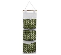 Chenglanhsjg pour 2pcs, pour Un Sac de Rangement Suspendu Mural, Organisateur de Garde-Robe, conteneur de Jouets, Pochette de Poche, décoration, Utilisation de la Salle de Bain de la Chambre (Vert)