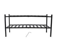 Chenglanhsjg pour, pour Un Support à Chaussures, imperméable à 2 Niveaux empilable empêche la déformation, Debout, pour Le Balcon Noir