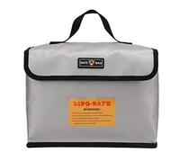 Chenglanhsjg Sac de Rangement pour Batterie Lipo, Ignifuge, antidéflagrant, résistant aux Hautes températures, Anti-rayonnement, Fermeture à glissière, pour Pochette de Protection