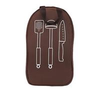 Chenglanhsjg Sac de Rangement pour ustensiles de Cuisine de Camping, Design Compact, Plusieurs Compartiments, Tissu Polyester Durable, pour la Cuisine en Plein air, Les (Brun)